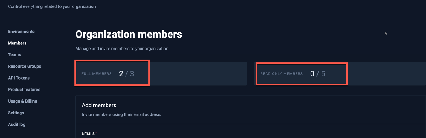 Fixed Member Limits